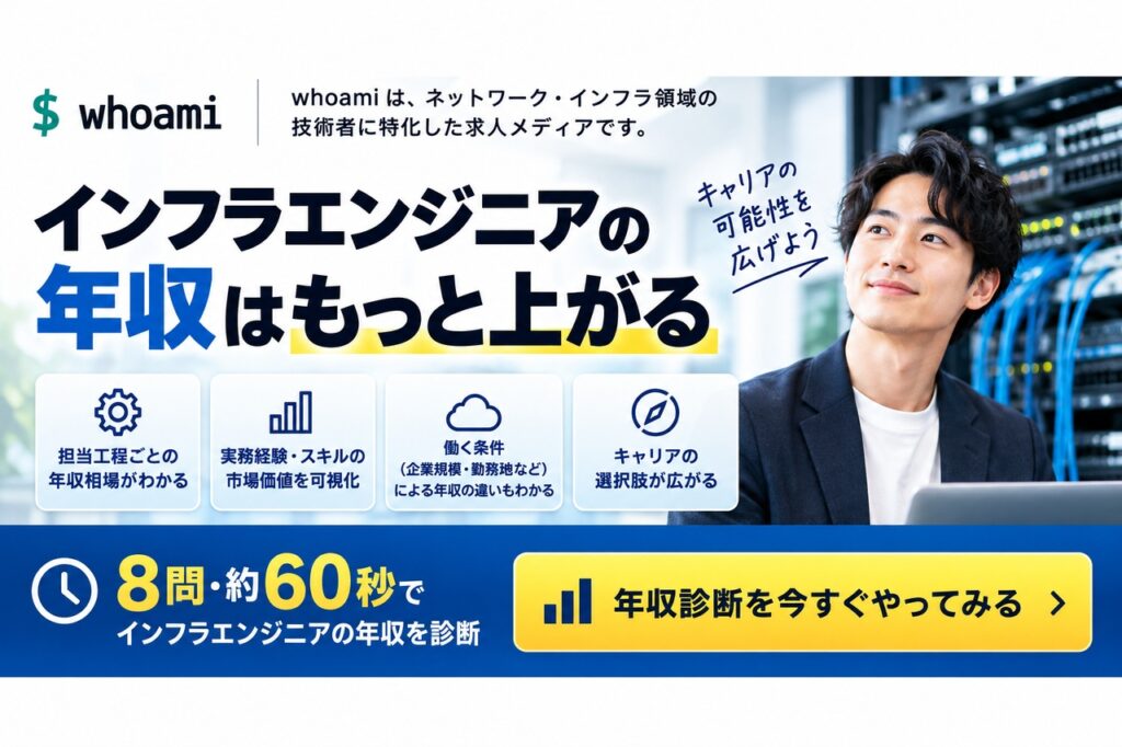 30代ネットワークエンジニアの年収と工程別相場を解説。